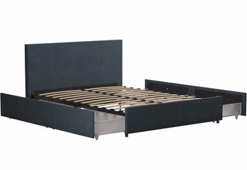 Bed frame with storage
