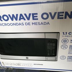 GENERAL ELECTRIC 1.1 Cu. Ft. Countertop Stainless Steel Microwave Oven New Open Box 