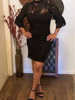 Paper Dolls black lace dress size 8 (runs small)