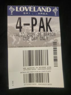 1 Day Pass ( Loveland )