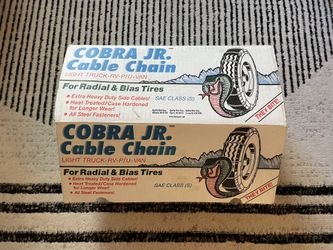 Brand New Cobra Jr Cable Snow Tire Chains