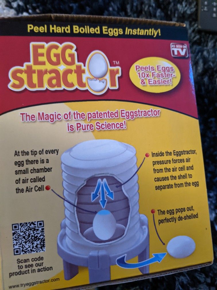 Egg Stractor And Popcorn Maker New Both