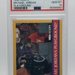 1990 Hoops Michael Jordan Playground GEM MT 10