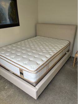 Full Bed Frame w/ mattress and box spring (New)
