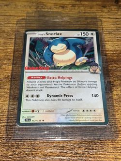 Sealed Hop’s Snorlax Gamestop Promo #117/159