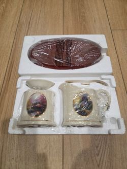 Thomas Kinkade Sugar and Creamer Set