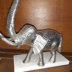 Steel And Ceramic Elephant