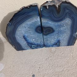 Natural Blue Agate Geode 