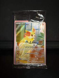 Pokemon Card Fennekin Promo Sealed Pokemon Center Stamp