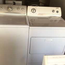 Working washer and dryer Maytag washer whirlpool dryer gets dry the capacity