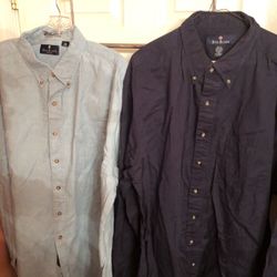 Men’s Dress Shirts (Short & Long Sleeve) XL/2 XL