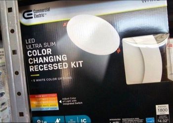Commercial Electric 8" LED Ultra Slim Recessed Lighting 2700K-5000K