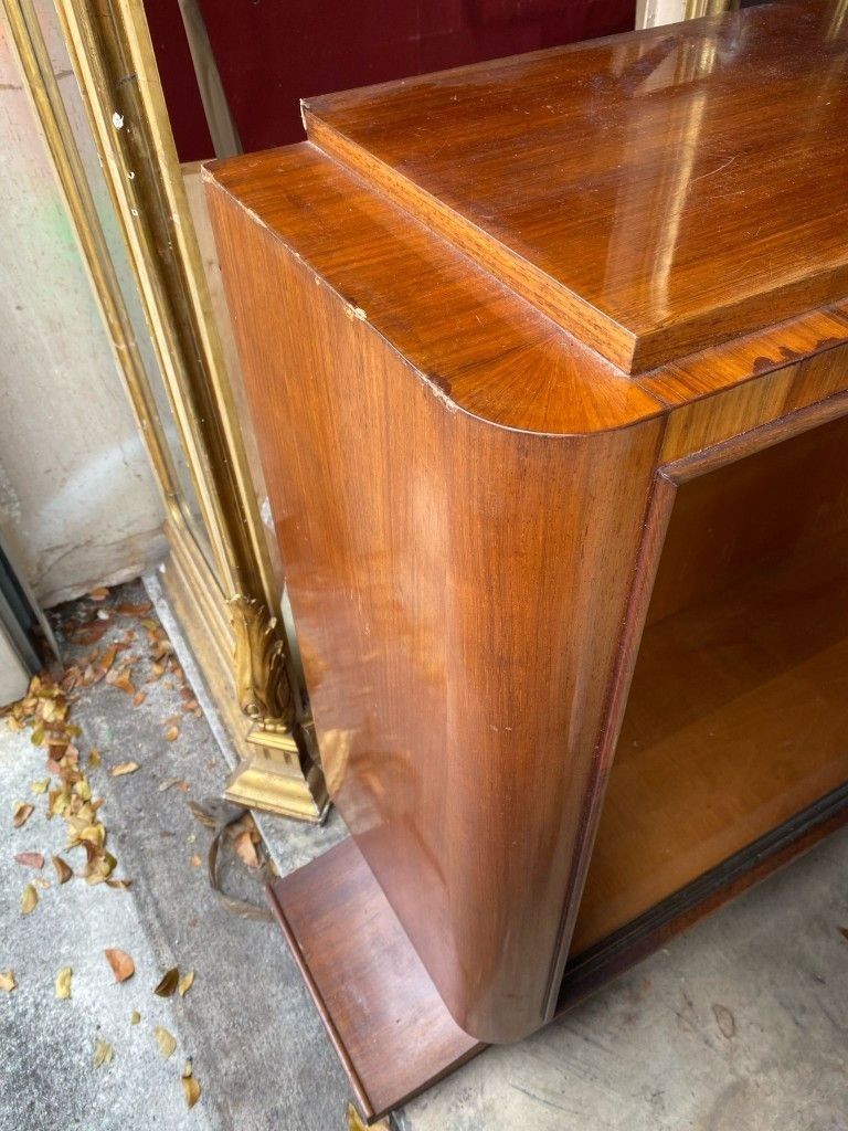 Antique Art Deco bookcase or cabinet