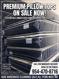 Super Comfy Pillow Top Mattress & Box Spring Set