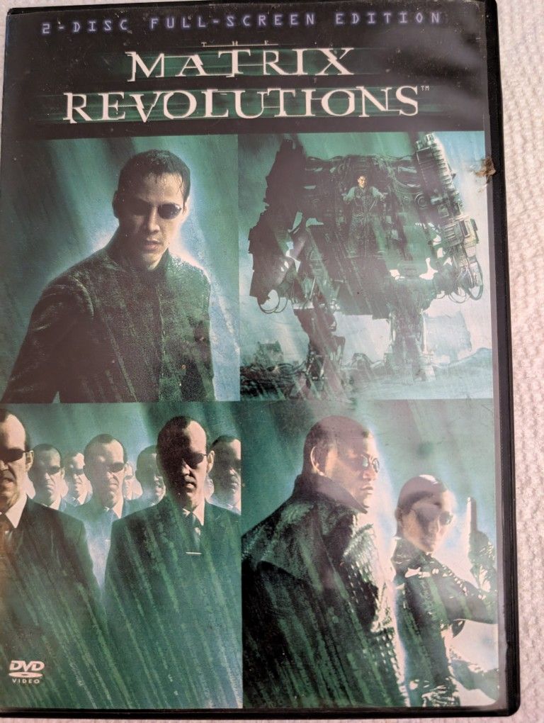 Matrix Revolutions + Revolutions Recalibrated 2 Disc Full Screen Edition DVD's Mint. 129 Min Great Movie