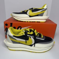 Nike LDWaffle Sacai Undercover Black Bright Citron - Size 7M - Brand New