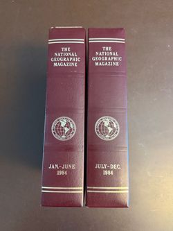 National Geographic Magazine 1984 Bound Volumes