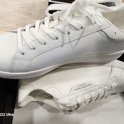 Michael Kors Keating Lace Up Leather Sneakers Optic White 42S4KEFS1L