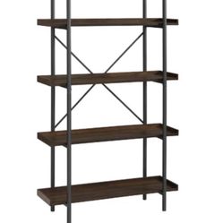 Bookcase with Dark Walnut Finish