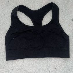 Plain Black Vintage old brand Champion sports bra