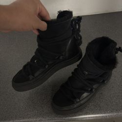 Inuikii Winter Black Leather Boots