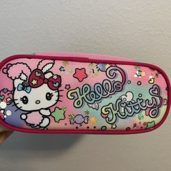 Limited Edition SANRIO Hello Kitty Colorful Dream - Pink Stationery Pouch - Pencil Case 