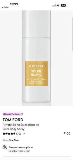 Tom ford Soleil blanc body spray
