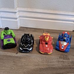 Marvel Super Hero Adventures Pull-back Vehicles Lot