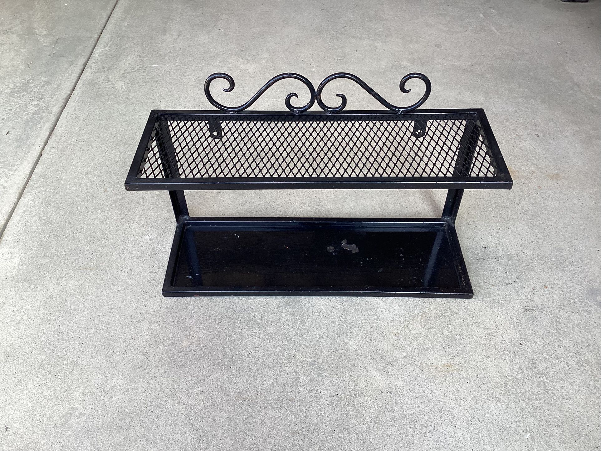 Garage Home Laundry Shelving Shelf Shelves Wall Storage Organization Rack Floating Shelves Wrought Iron - Raca