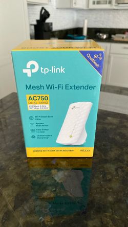 TP-Link Network RE200 AC750 WiFi Range Extender Dual Band 750Mbps with 802.11b/g/n