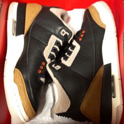 Jordan 3s Rush Orange Fossil Stone