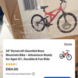 24" Dynacraft Gauntlet Boys Mountain Bike