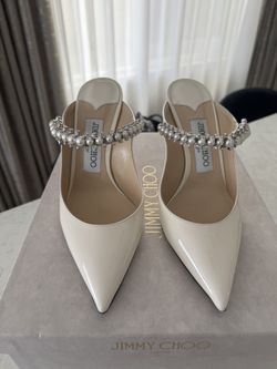 Jimmy Choo Heels with Pearl Detail