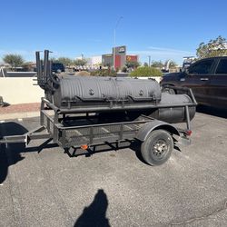 Bbq smoker trailer