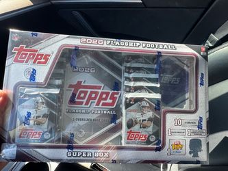 2026 Topps Flagship Football Super Box Factory Sealed Bitty Pop! 140 Cards NEW