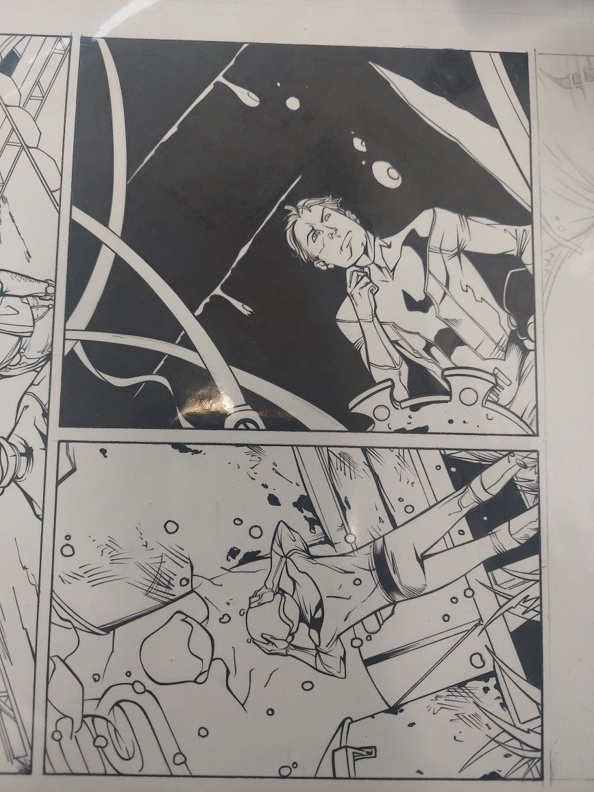 Original Marvel Adventures The Avengers SPLASH Drawing