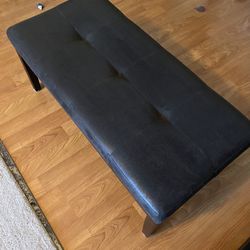 Plush Cushion Coffee Table Ottoman