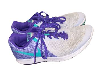 Nike Running Sneakers White Purple Teal