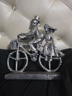 DECO 79 CONTEMPORARY POLYSTONE SKELTON BRIDE GROOM TIL DEATH DO US PART