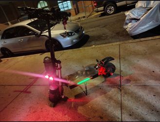 Electric Scooter with LED Lights