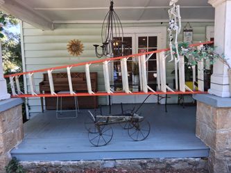 Werner Extension Ladder Orange and White
