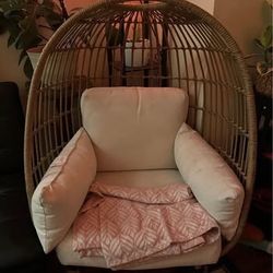 Wicker Egg Chair 