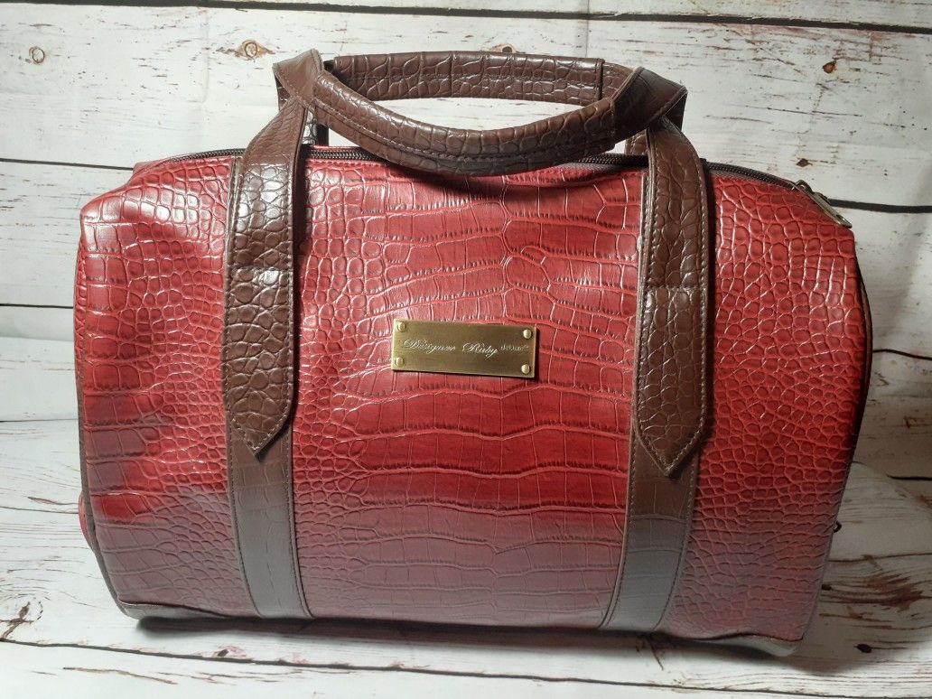 VERY RARE STORAGE BAG FOR HUSQVARNA VIKING DESIGNER RUBY DELUXE RED