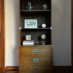 Vintage Bernhardt Dresser With Hutch Bookcase