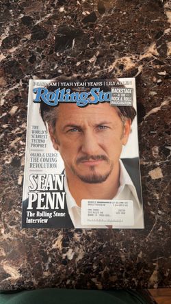Rolling Stone Magazine Sean Penn Cover 2009