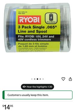 Brand new Ryobi trimmer line