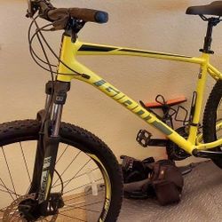  Giant Mountain Bike & Removable Car Bike Rack 