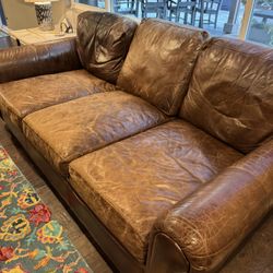 Full Size Leather Couch