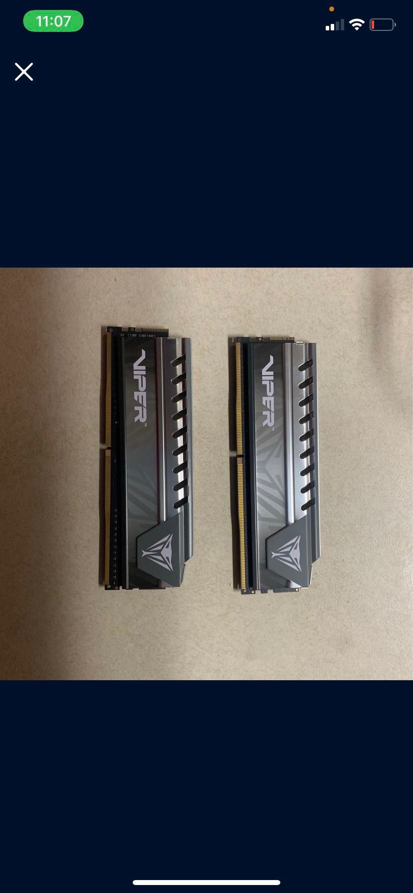 Two 8 Gb Ram