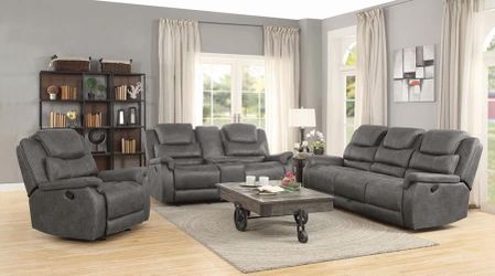 3 piece living room set sofa and loveseat and recliner chair